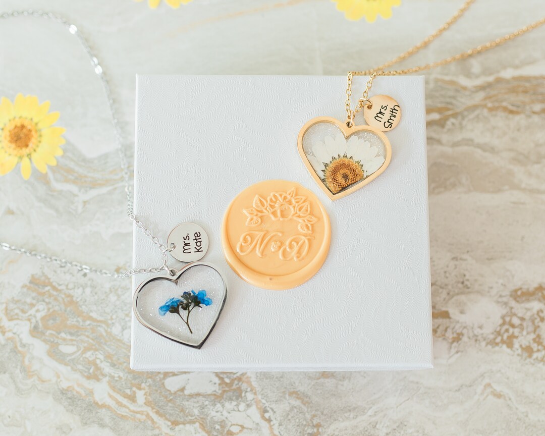 Teacher Appreciation gift necklace. Custom Teacher appreciation week jewelry. Back to school teacher thank you. End of year teacher gift. | MakerPlace by Michaels